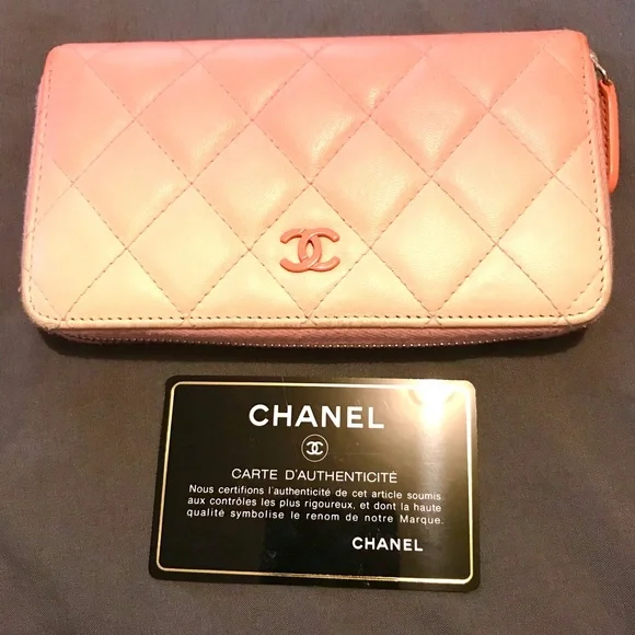 💕 PINK OMBRÉ CHANEL WALLET - Picture 3 of 15
